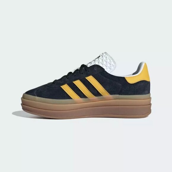 [NEW] Women's adidas Gazelle Bold Shoe Black IE0422 - Picture 4 of 6